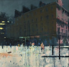Penumbra - Contemporary London Street Scene: Framed Watercolour