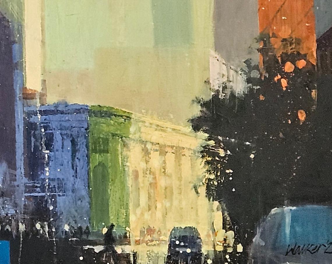 Der Blick nach Norden auf Bishopsgate (Moderne), Painting, von David Walker