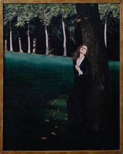Gemälde „Frau im Wald“ von David Wallace