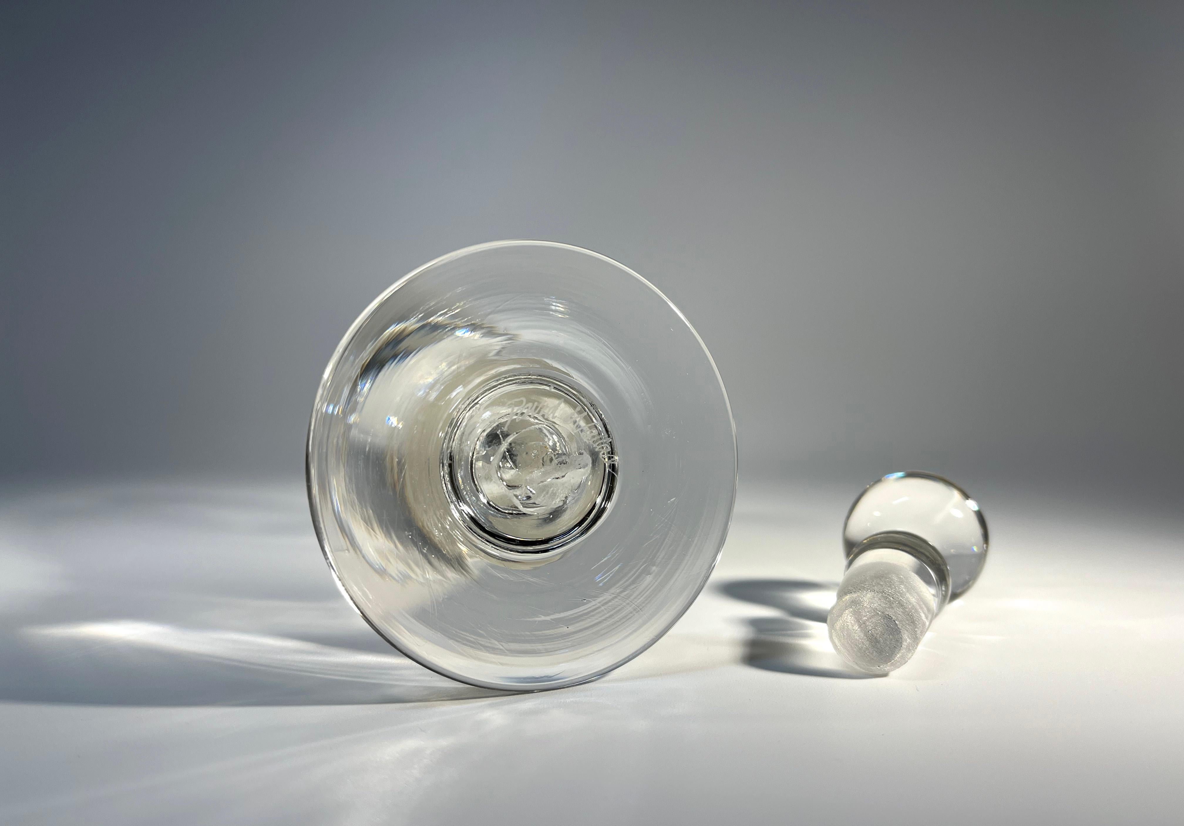 20ième siècle Bouteille de parfum en verre anglaise fabriquée à la main Pearlescent, David Wallace, années 1980 en vente