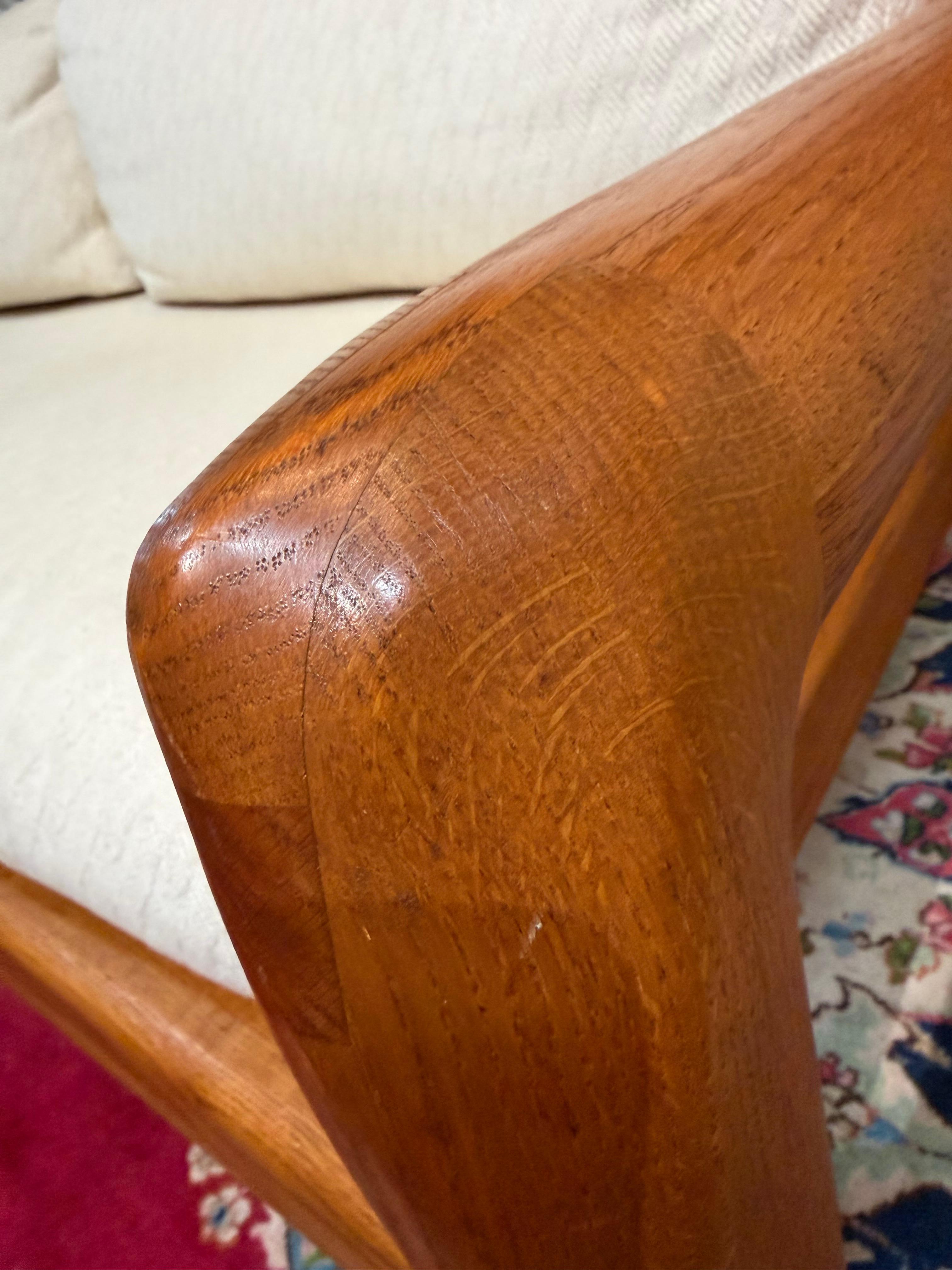 Chêne David Warner (apprenti /menuisier pour Wendell Castle) sièges d'amour OAK c.1970s en vente