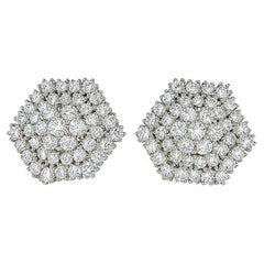 DAVID WEBB 10.50 Carat Diamond Earrings 18k
