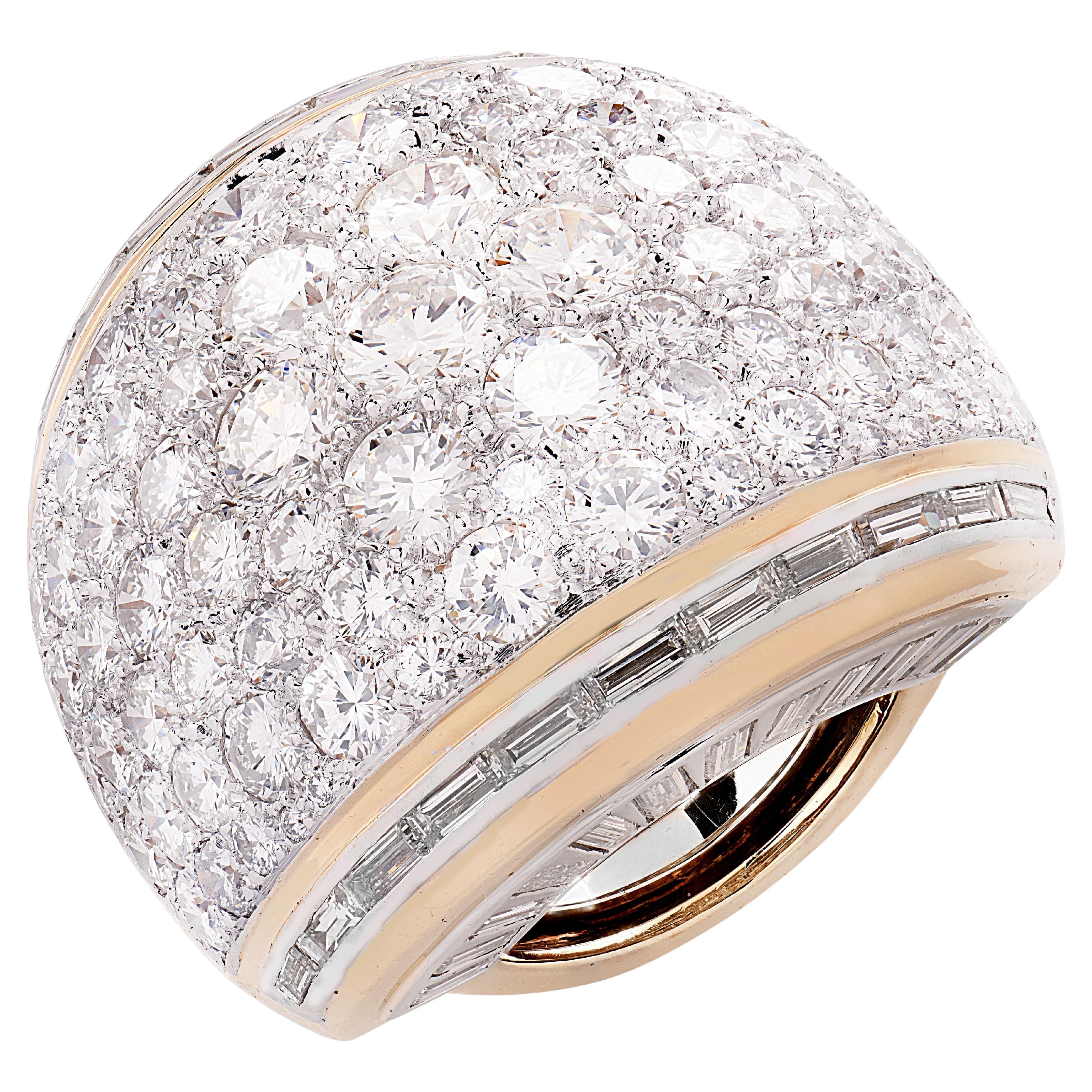 David Webb Anello da cocktail con diamante da 16,4 carati