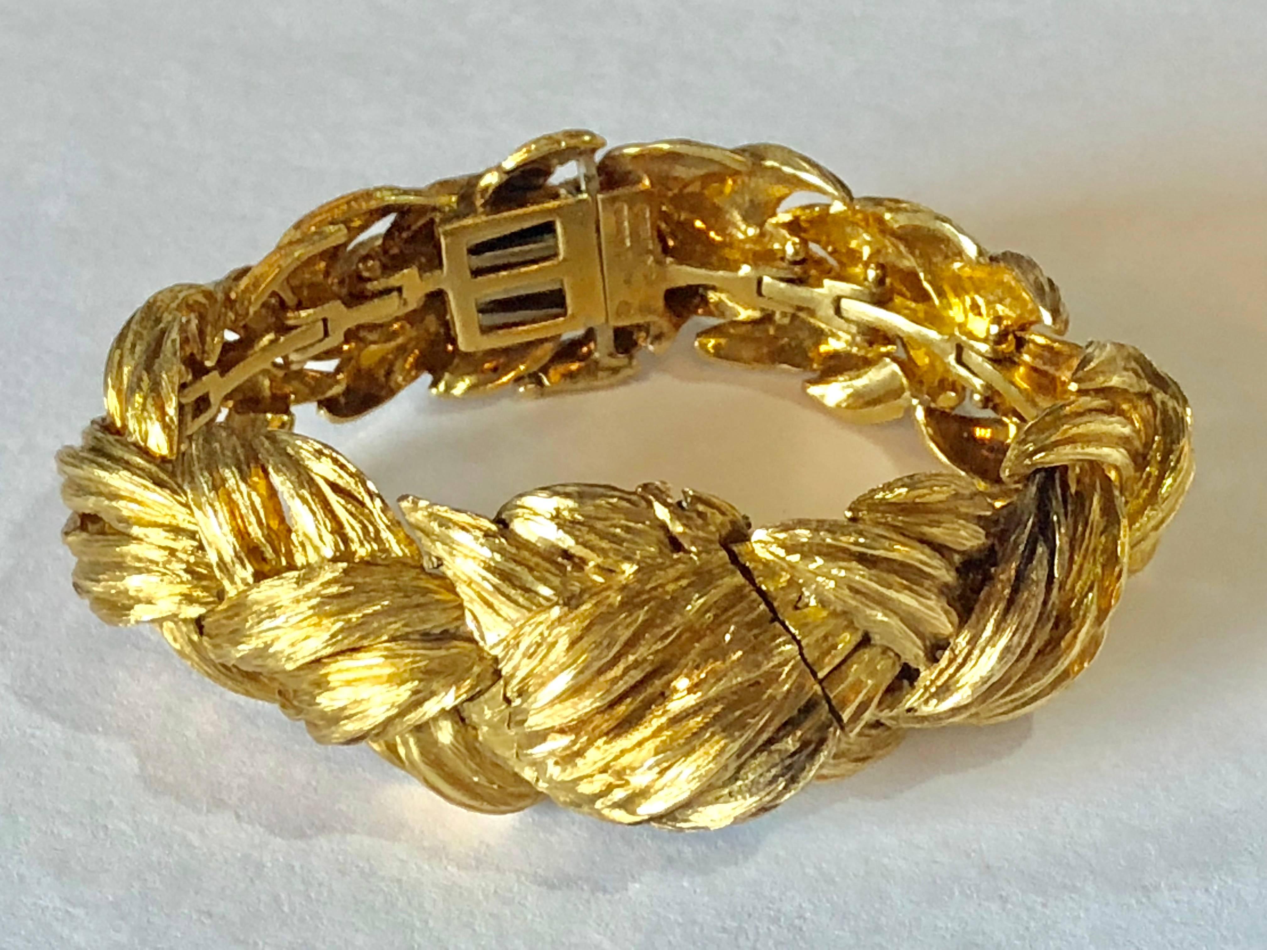 David Webb 18-Karat Gold Weave Watch Bracelet 5