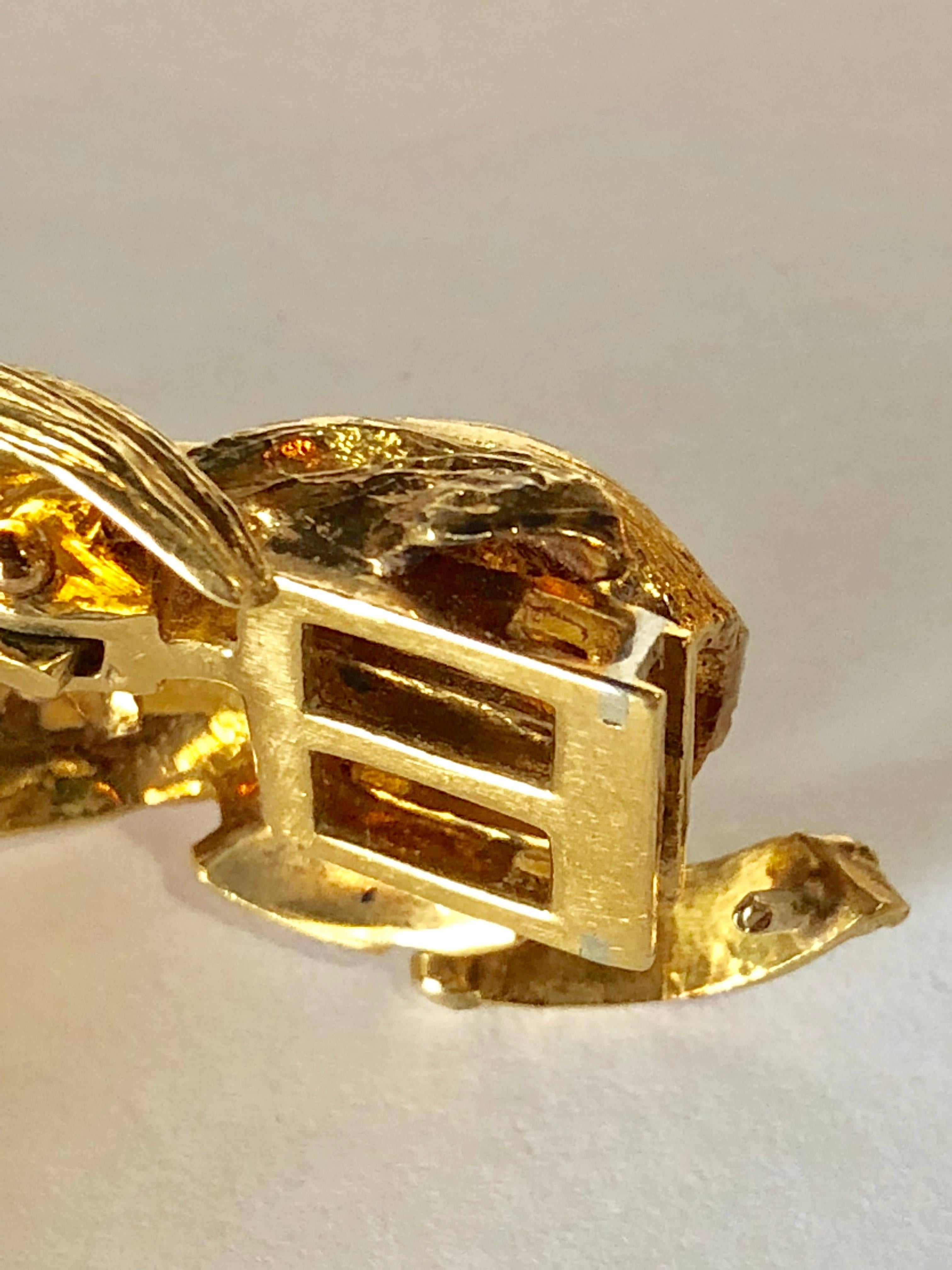 David Webb 18-Karat Gold Weave Watch Bracelet 2