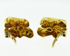 David Webb Diamond Nugget Earrings