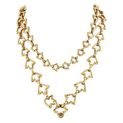 David Webb Collar de eslabones de cadena de oro amarillo de 18 quilates