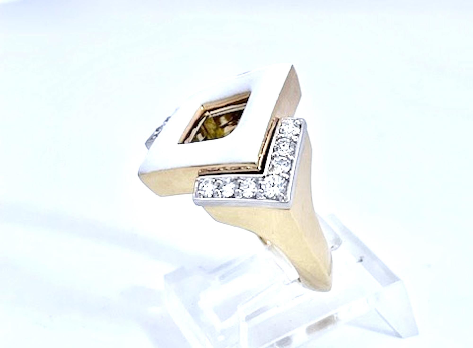 This David Webb ring is very unusual, and I purchased this out of the United Kingdom. I have had a lot of David Webb jewelry and many rings by David Webb what is unusual about this ring is the size.  Most David Webb rings are large, too large for a