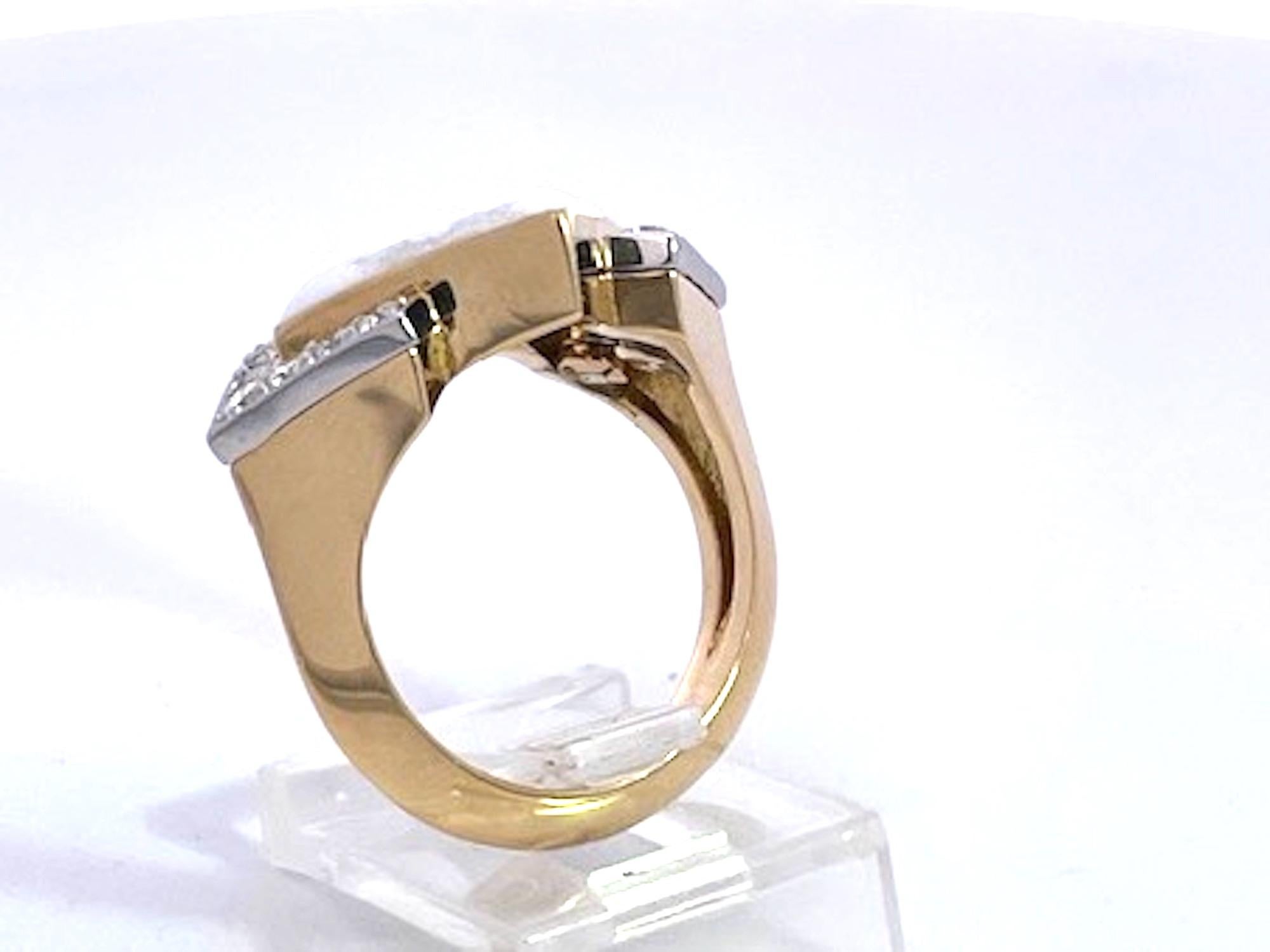 da uomo o donna David Webb 18K Enamel Ring in vendita