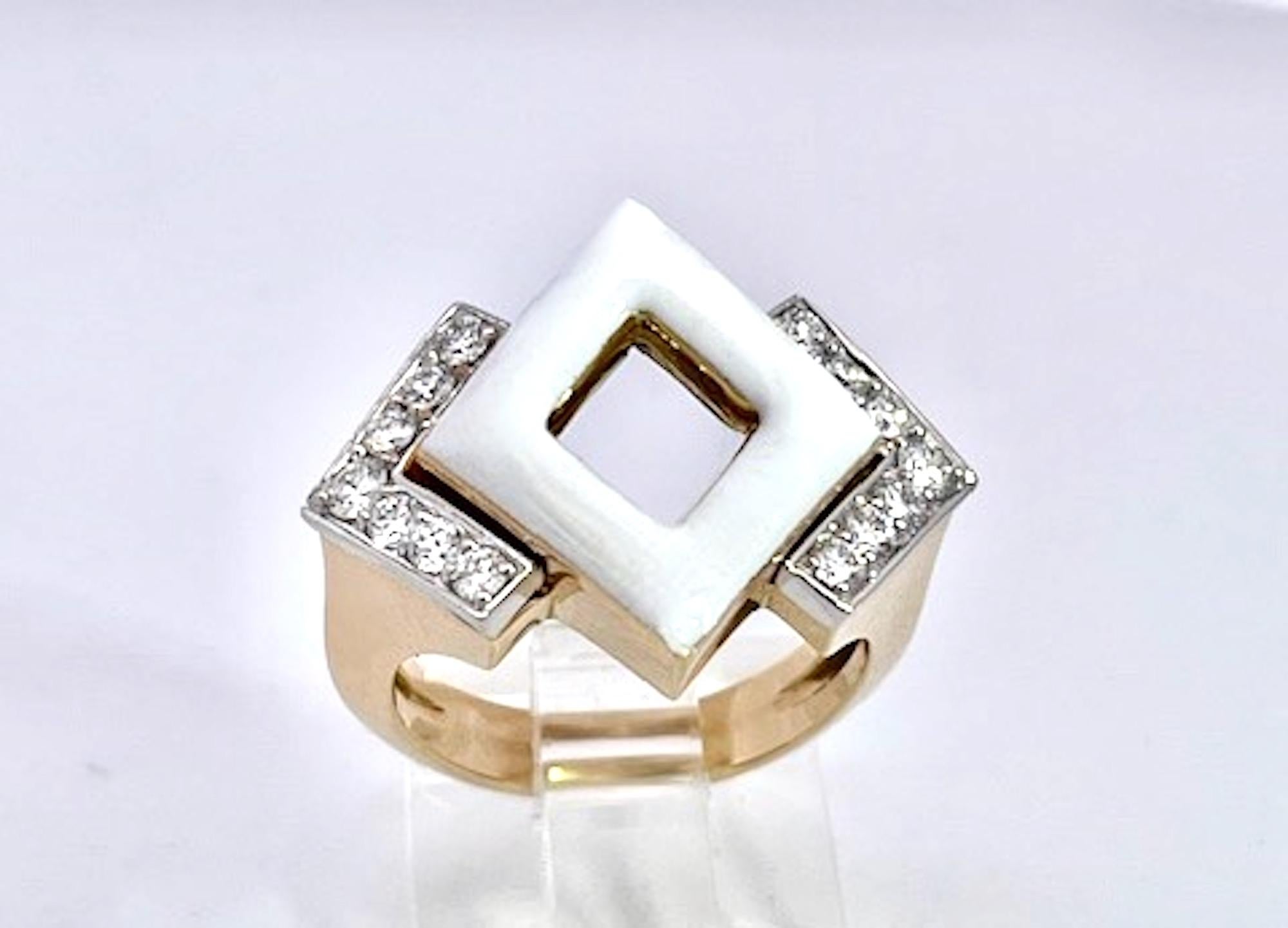 David Webb 18K Enamel Ring in vendita 2