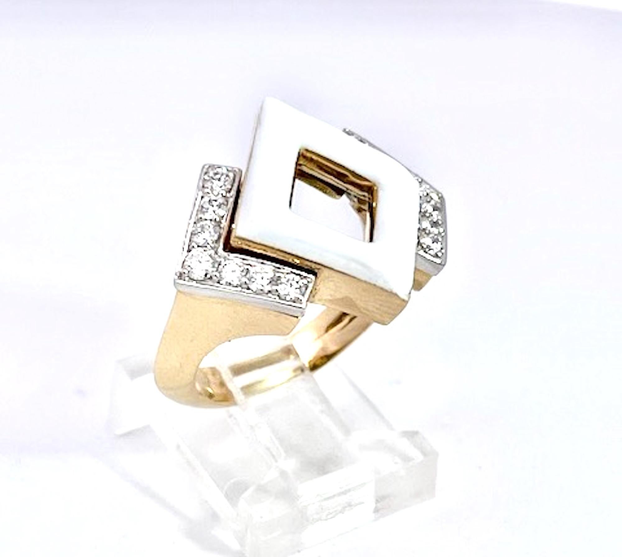 David Webb 18K Enamel Ring in vendita 3