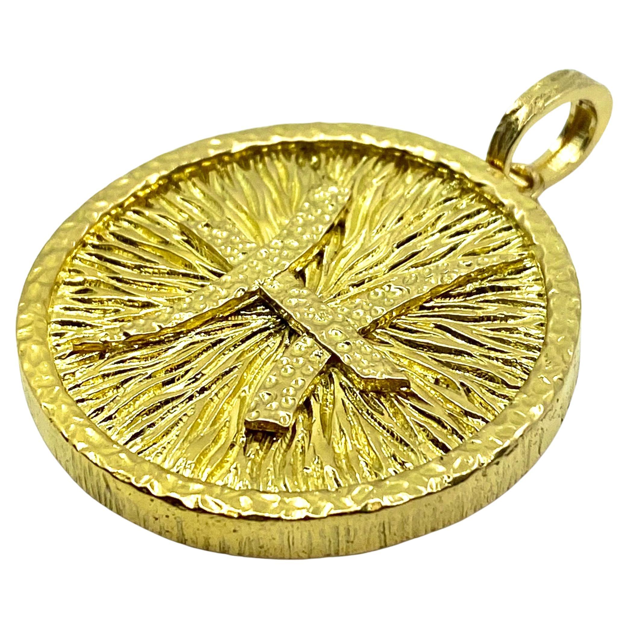 David Webb 18K Gold Fische-Anhänger