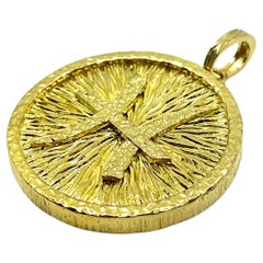 David Webb 18K Gold Fische-Anhänger