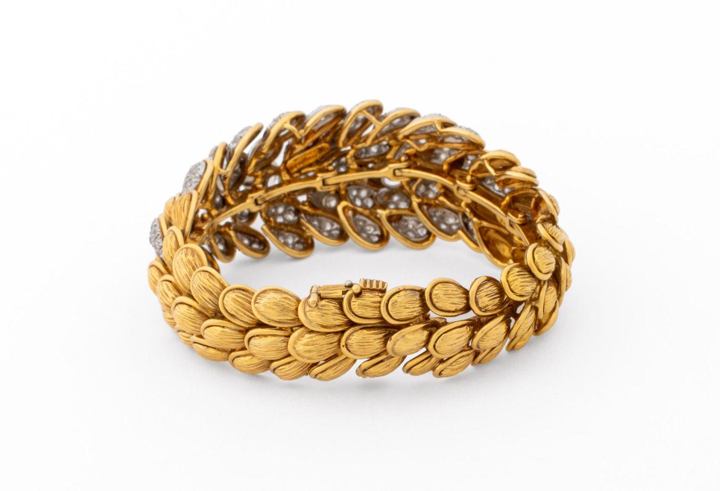 David Webb, bracciale in oro 18 carati e platino con diamanti in vendita 2