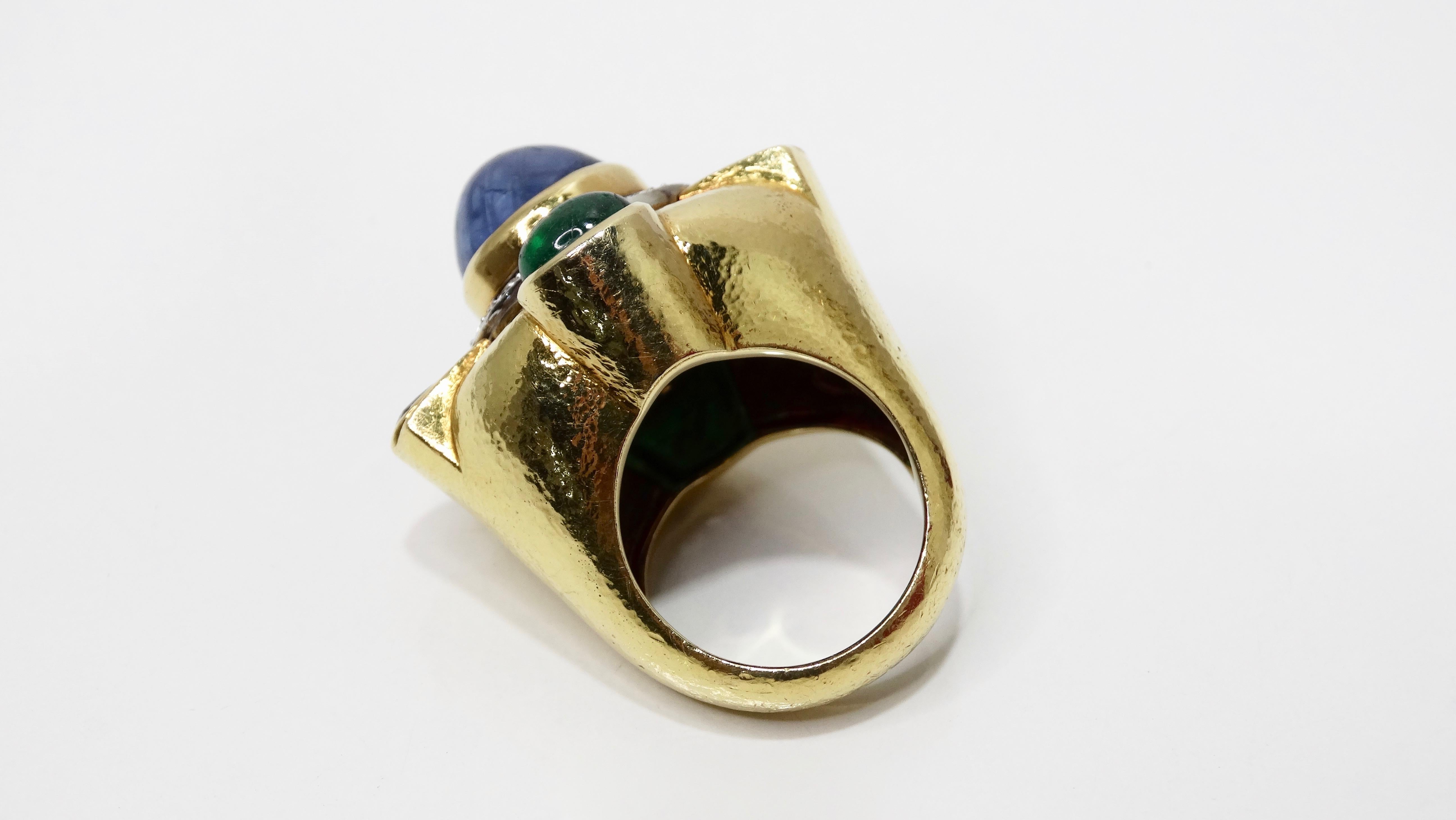 David Webb Sapphire Ring For Sale 5