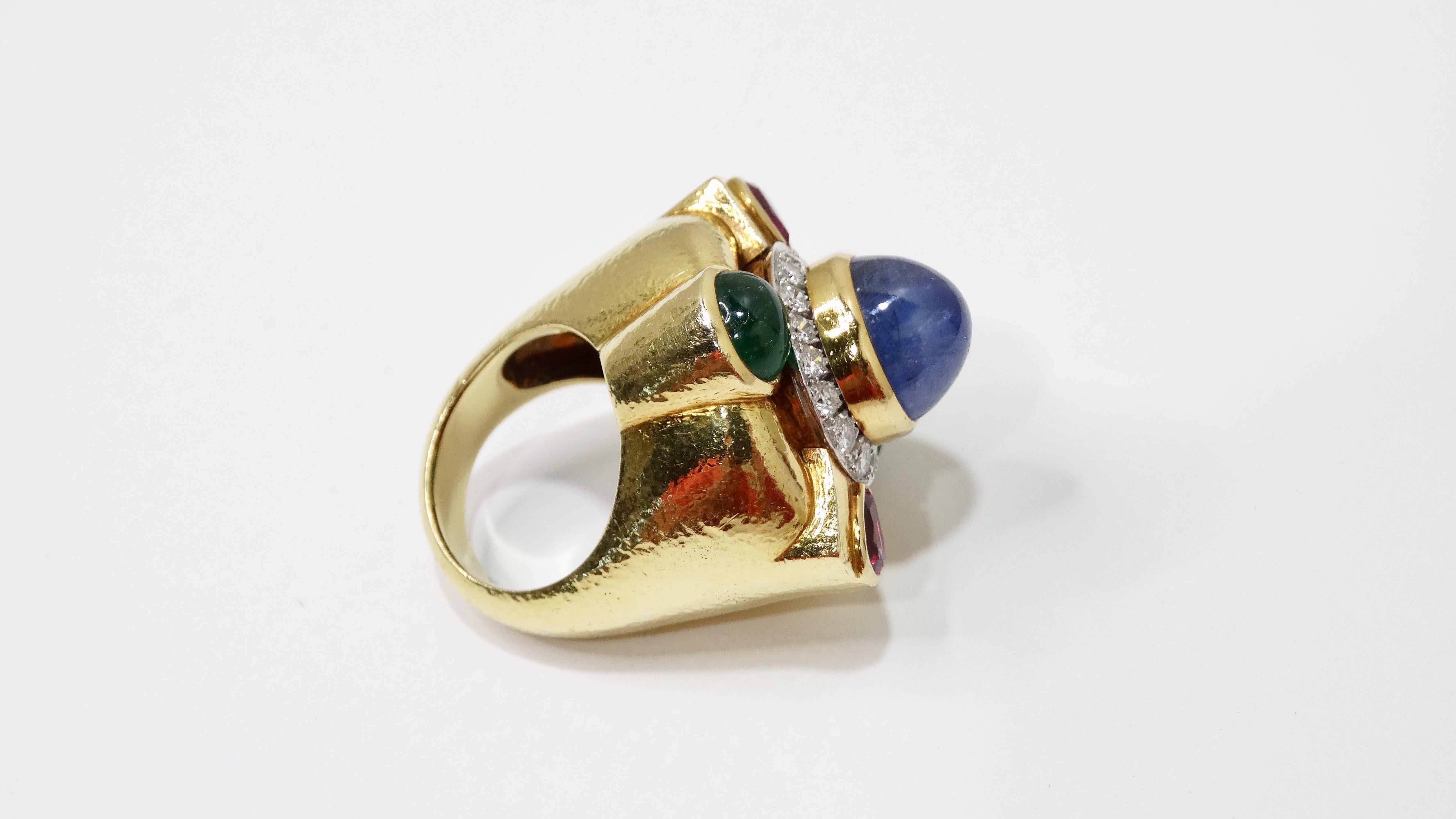 David Webb Sapphire Ring For Sale 6