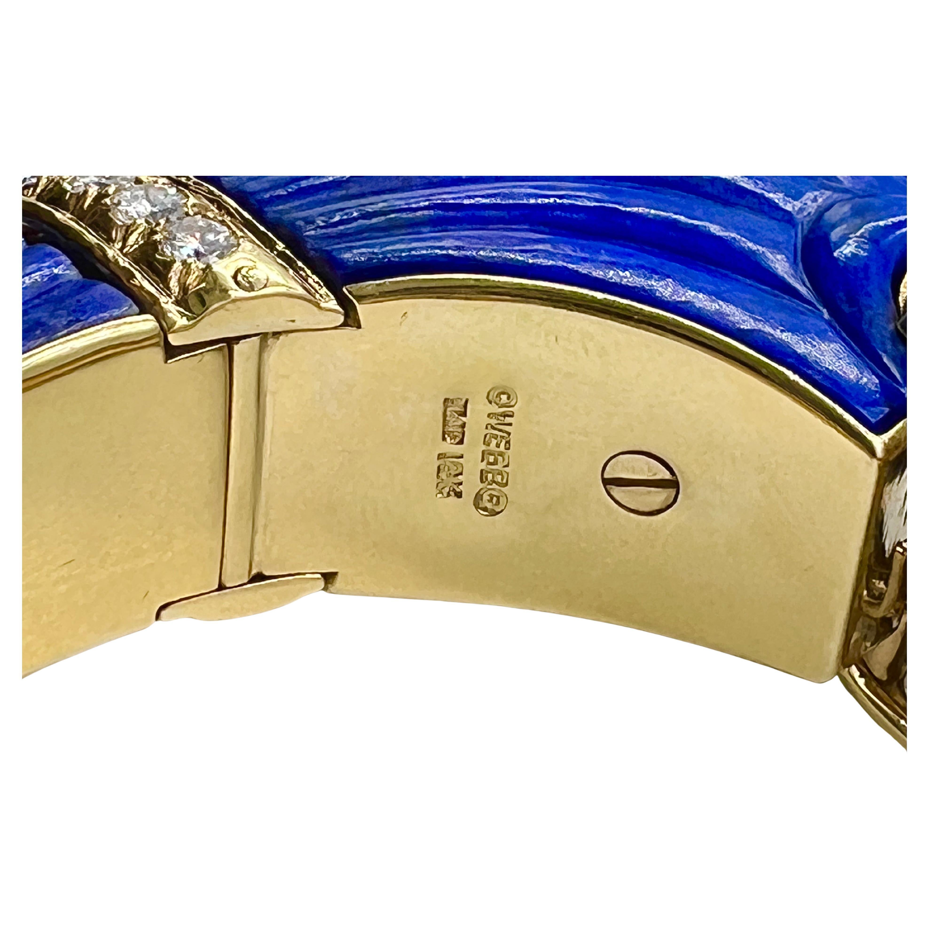 Chimera-Armband von David Webb, Lapislazuli Smaragd Diamant im Angebot 2