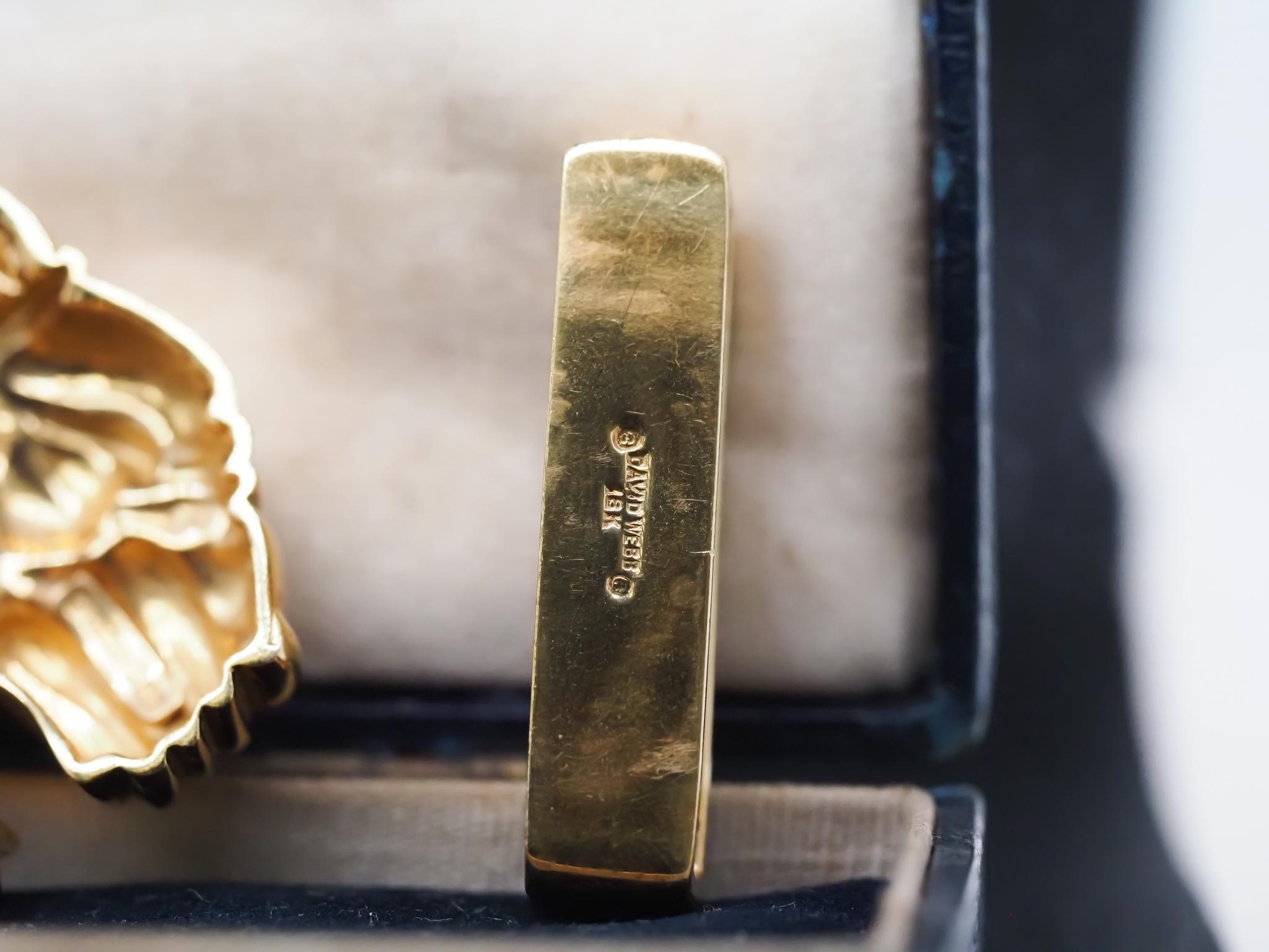 David Webb, boucle de ceinture lion en or jaune 18 carats Pour femmes en vente