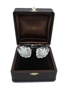 David Webb 18 Karat White Gold, Platinum and Diamond Twilight Cuff Bracelet