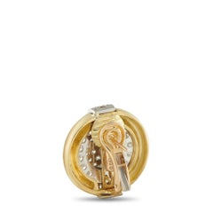 David Webb Boucles d'oreilles en or jaune 18 carats 3,80 ct de diamant DV06-102825