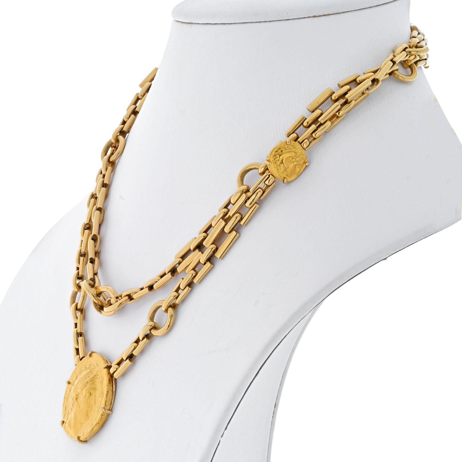 gold coins necklace