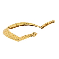 David Webb 18K Yellow Gold Braided Collar Necklace