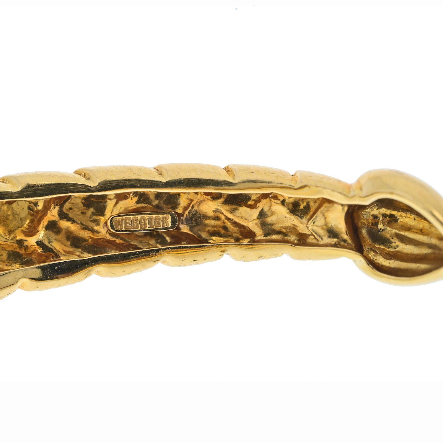 Moderne Collier tressé en or jaune 18K de David Webb en vente