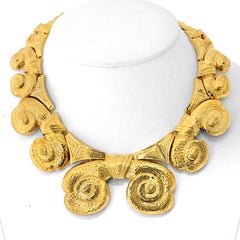 David Webb 18K Yellow Gold Collar Necklace