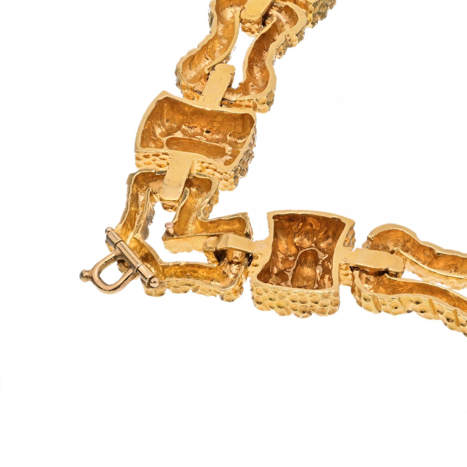 Verstellbare Kette aus 18 Karat Gelbgold mit französischer Chinois-Jade-Halskette von David Webb im Angebot 2