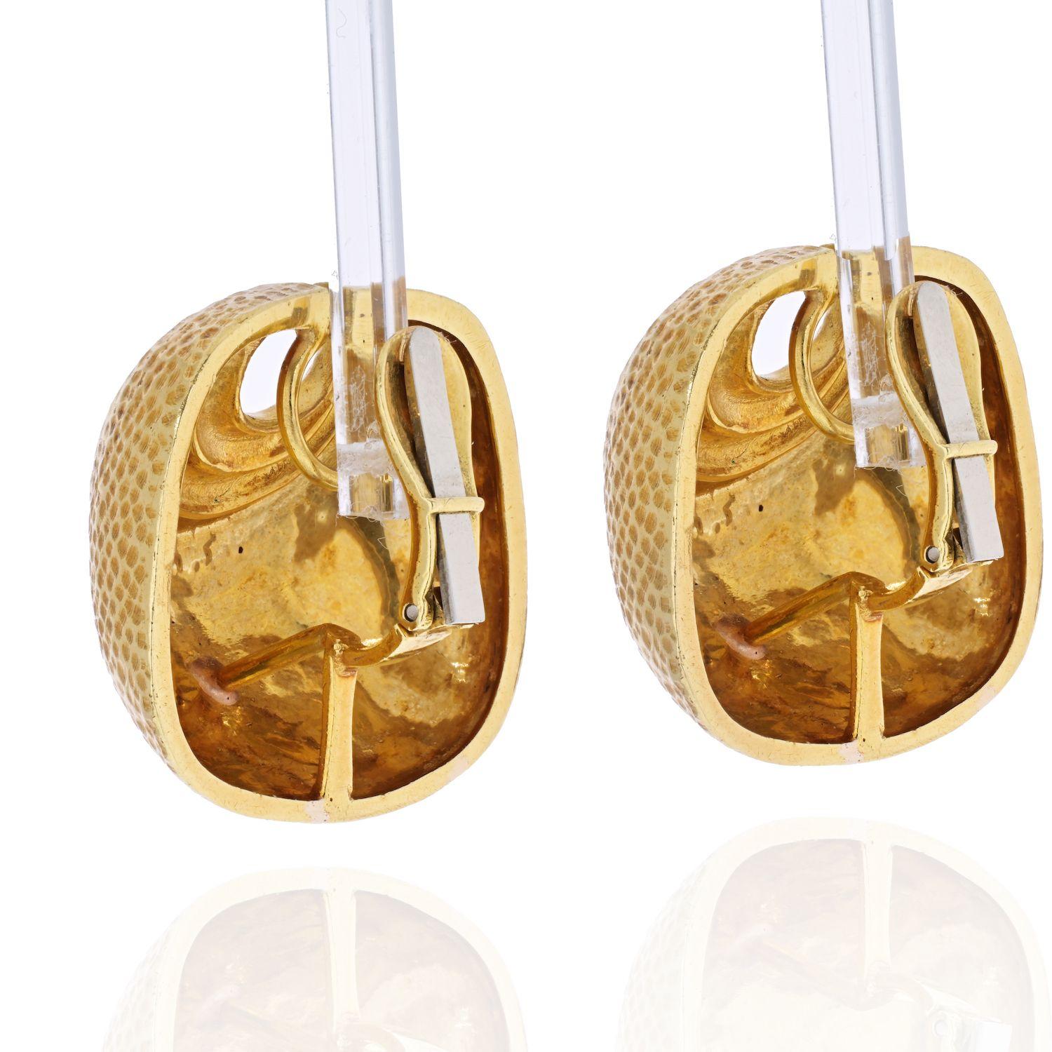 gold croissant earrings