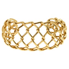 David Webb Bracciale a gabbia in oro giallo 18 carati