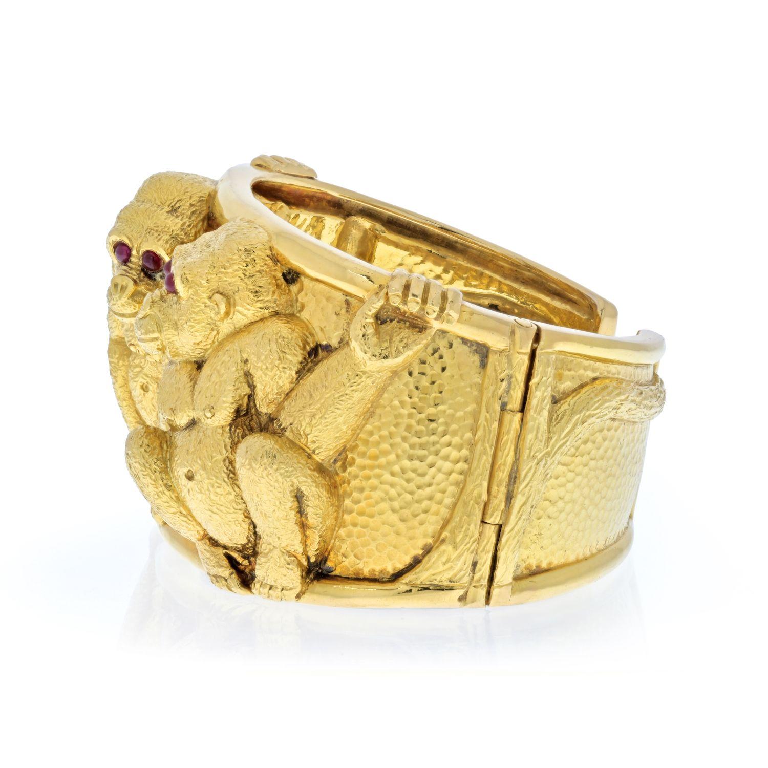 monkey gold bracelet
