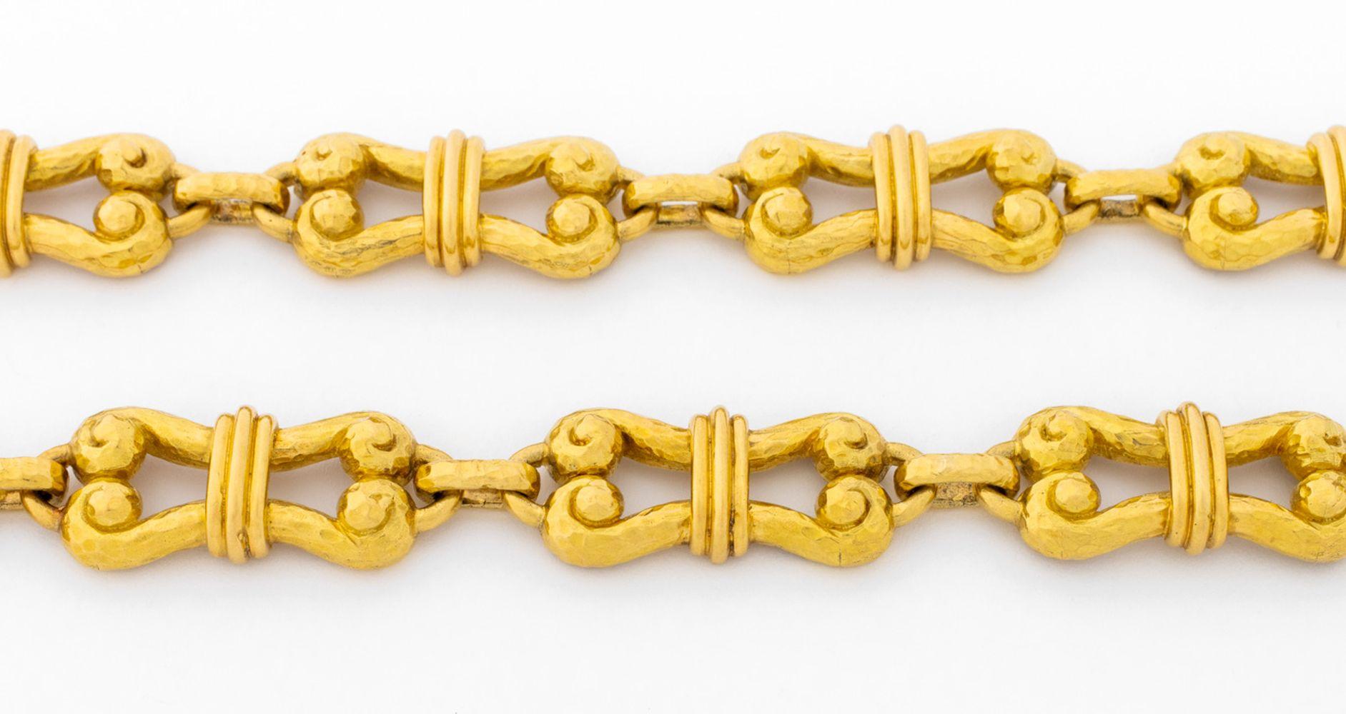 David Webb - Collier à maillons infinis en or jaune 18 carats Unisexe en vente