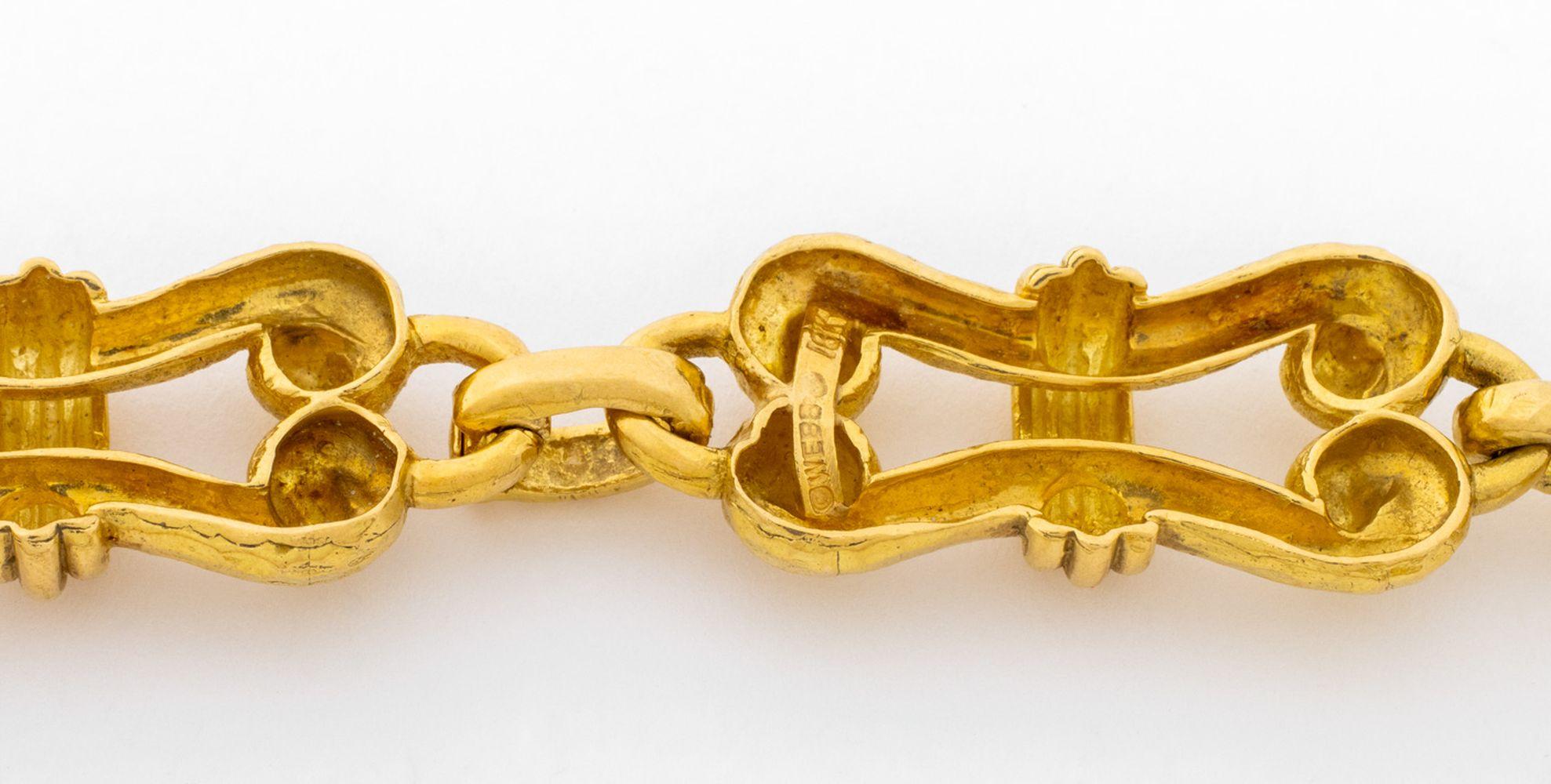 David Webb - Collier à maillons infinis en or jaune 18 carats en vente 2