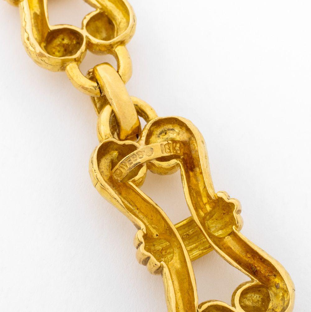 David Webb - Collier à maillons infinis en or jaune 18 carats en vente 3