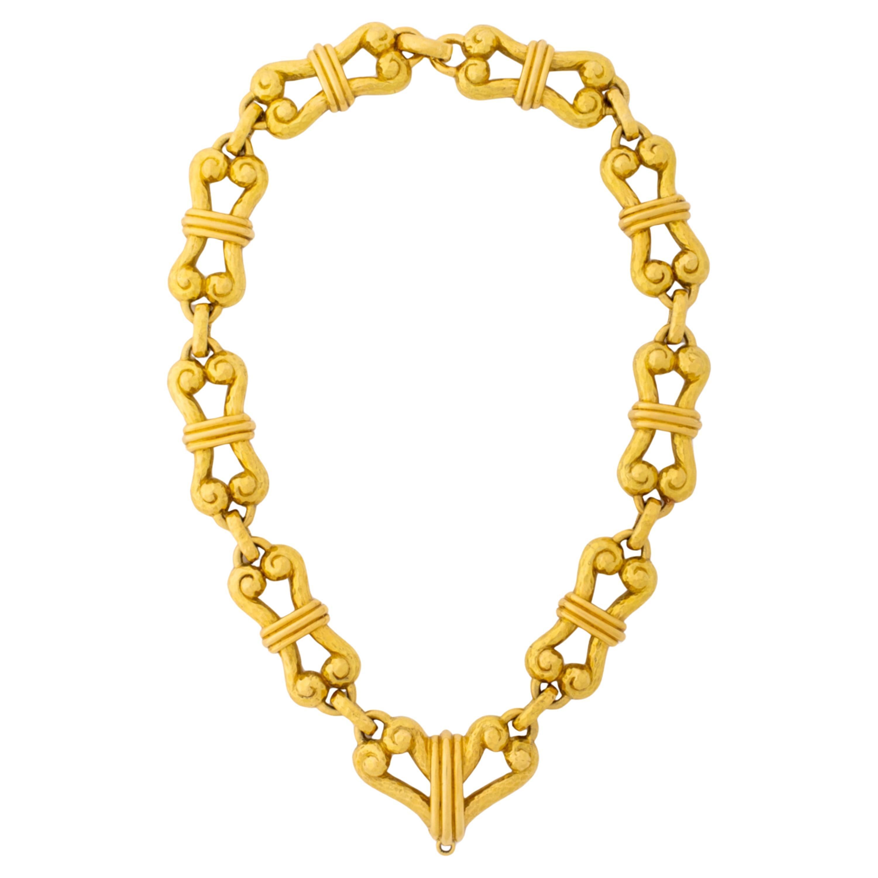 David Webb - Collier à maillons infinis en or jaune 18 carats