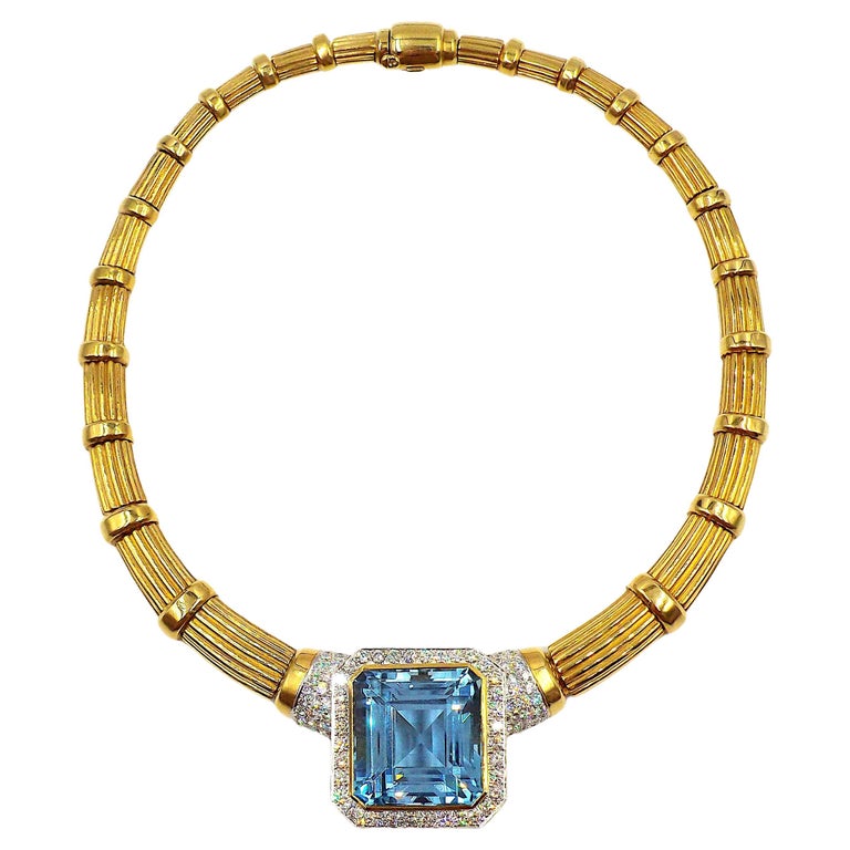 Collier En Or Jaune 18 Carats Avec Diamants (0.30 Ct) - Modèle 75875 - Occasion