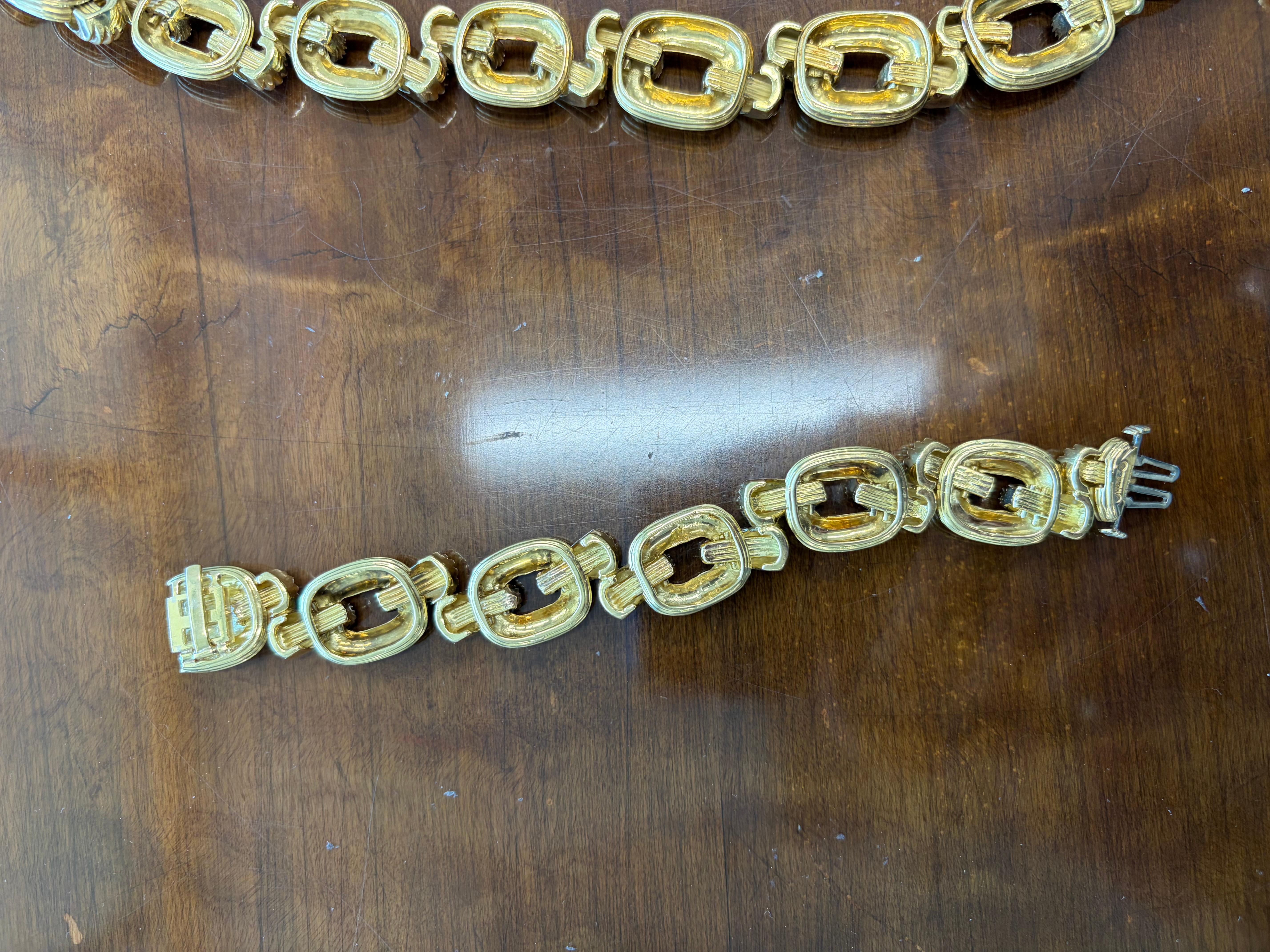 DAVID WEBB Collar Sautoir Maltés de oro amarillo de 18 quilates, platino y diamantes Años 60 en venta 4