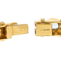 David Webb 18K Yellow Gold Semi Precious Color Stone Bangle Bracelet