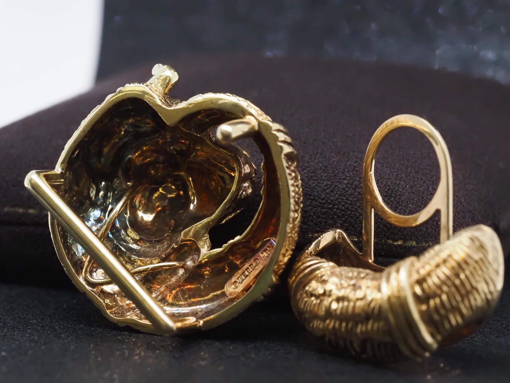 Boucle de ceinture du zodiac Taurus en or jaune 18K de David Webb - VHK#476a Pour femmes en vente