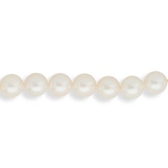 David Webb 18KWG/Plat Emerald Bead, Pearl and Diamond Rondelle Necklace