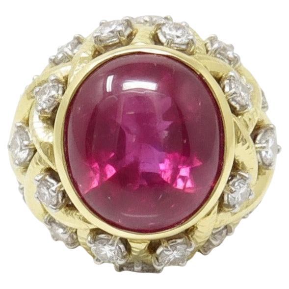 David Webb 1950s 18 Carat Ruby Gold And Diamond S… - image 1