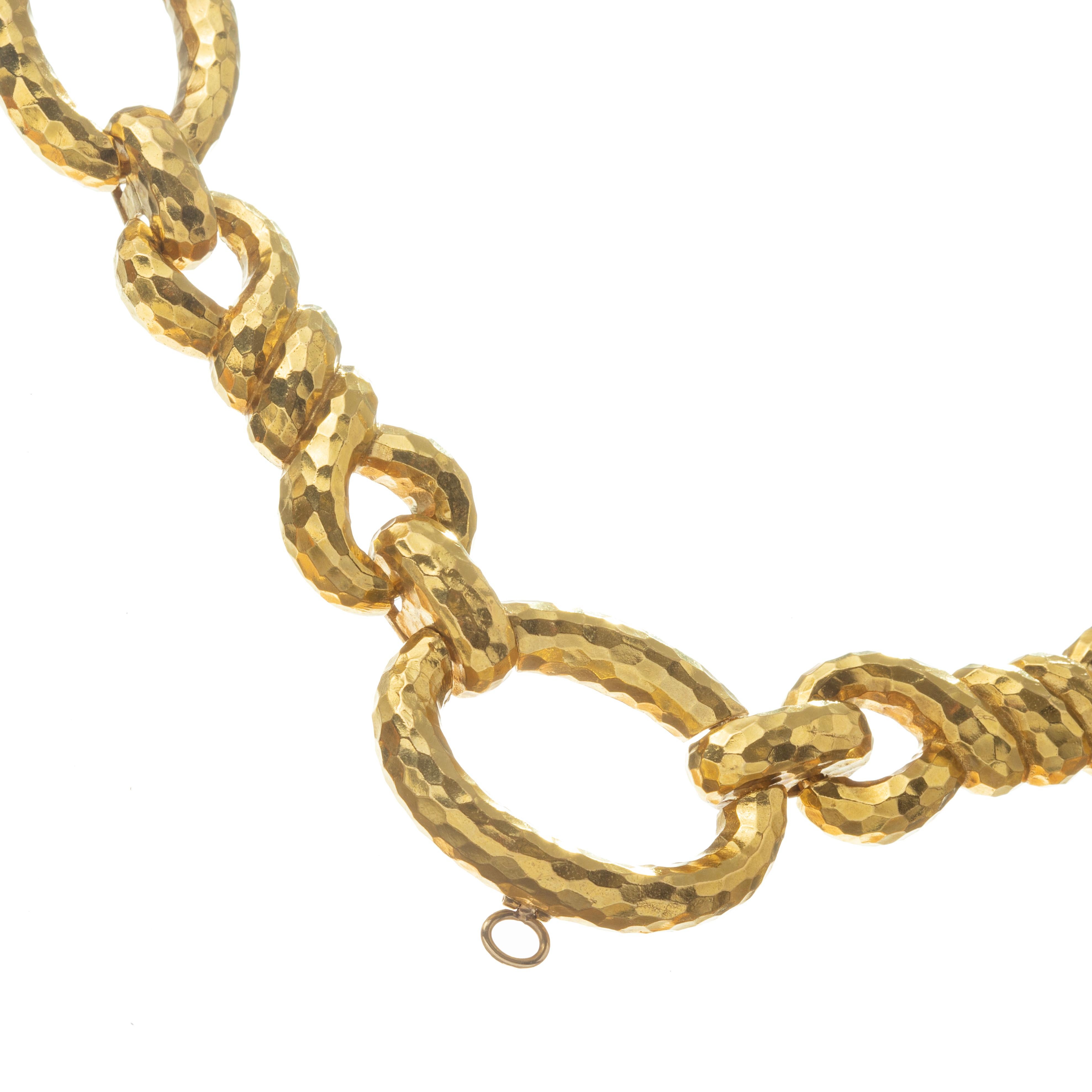David Webb 1970s 18k Yellow Gold Long Link Necklace For Sale 2