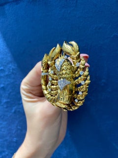 David Webb 1970s Scorpion Pendant Vintage Brooch