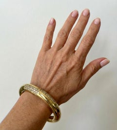 David Webb Brazalete de diamantes de 5 quilates