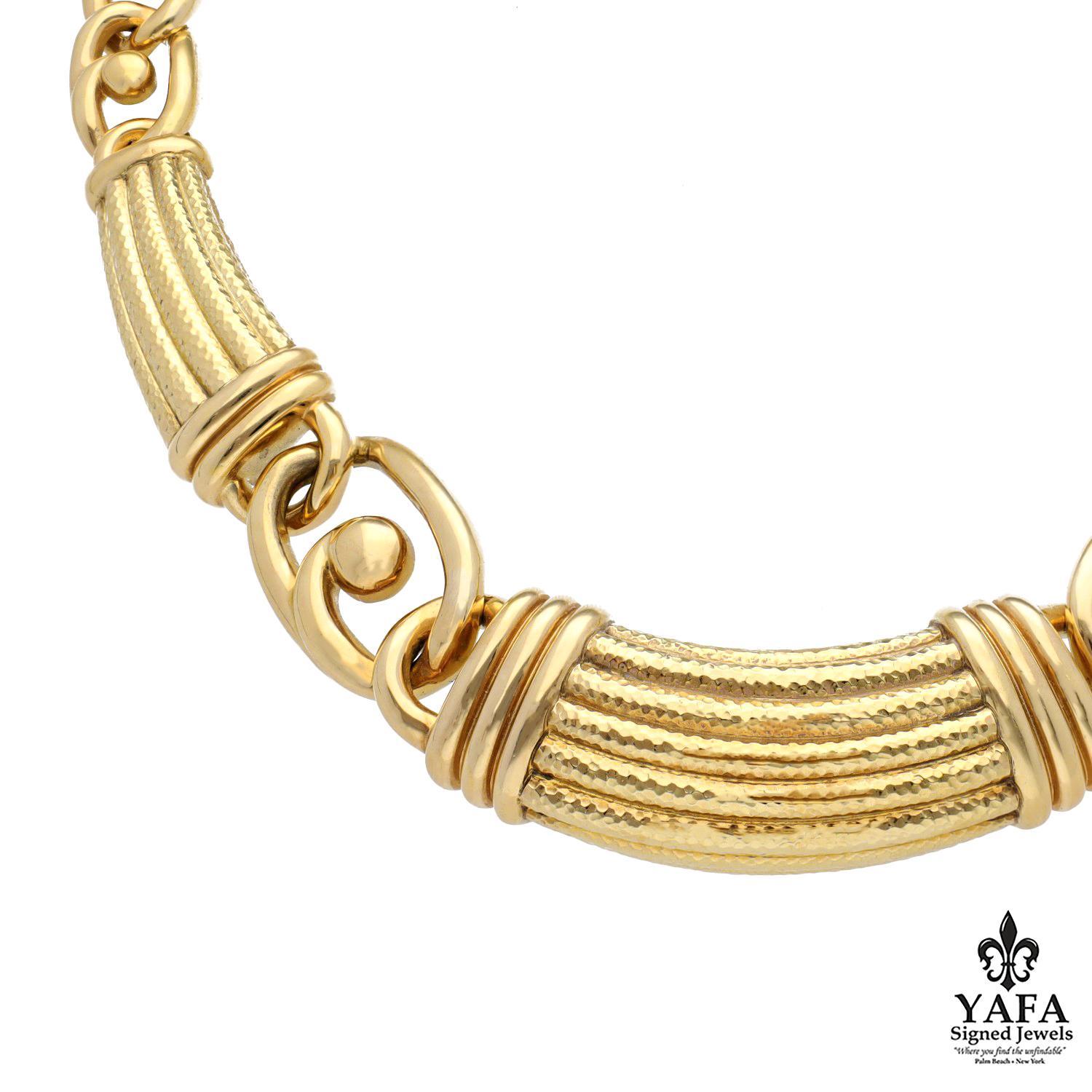 David Webb Ancient World Collar Necklace In Excellent Condition For Sale In New York, NY