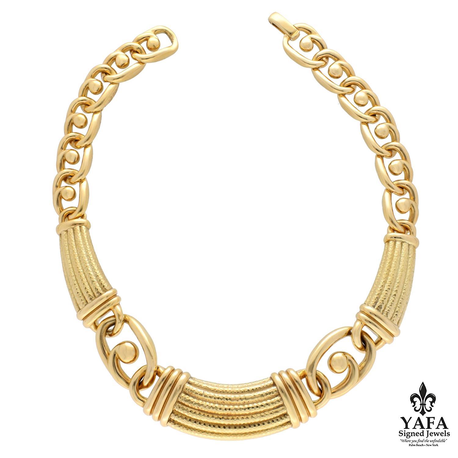 Women's or Men's David Webb Ancient World Collar Necklace For Sale