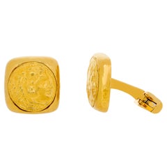 Gemelli David Webb Coin in oro giallo 18k
