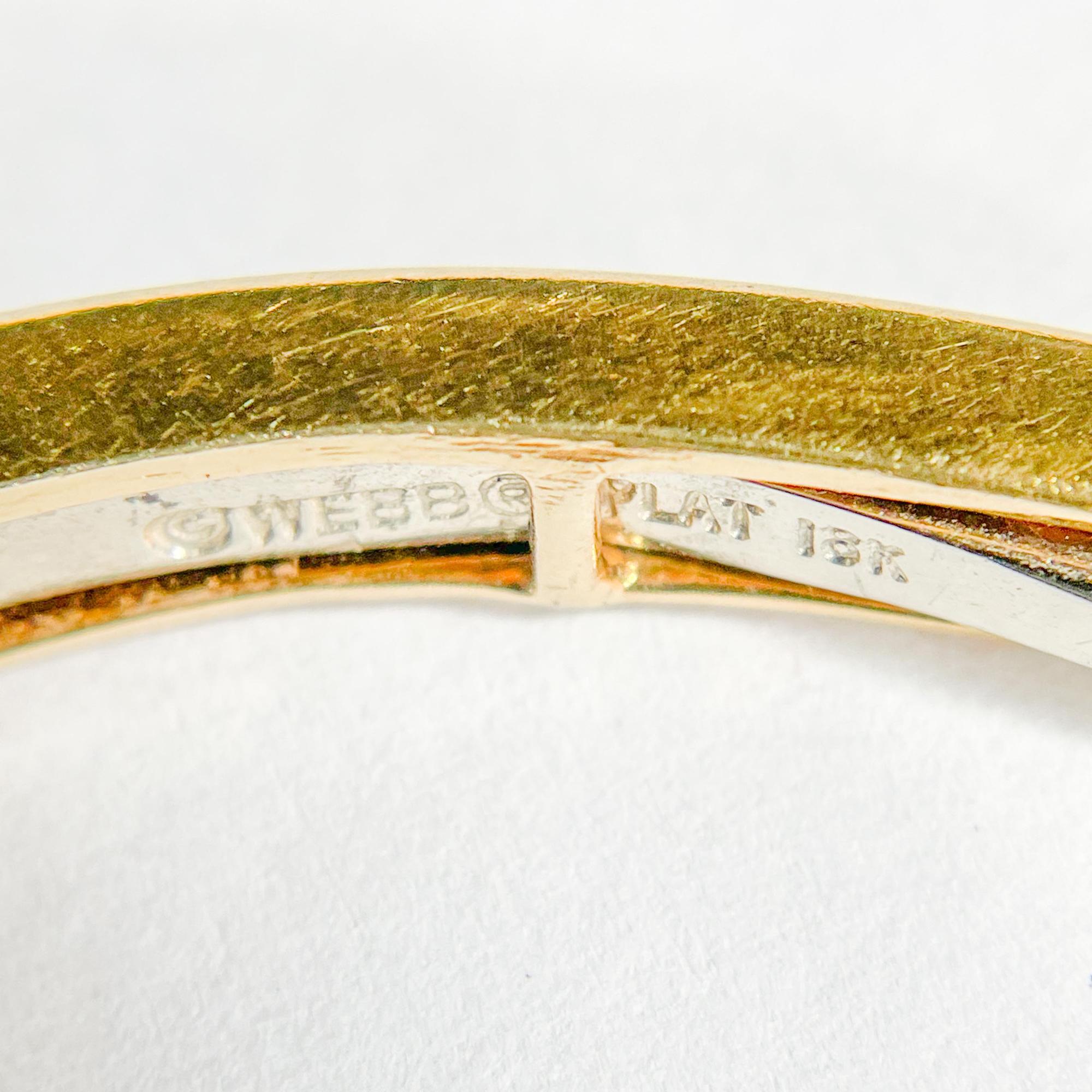 David Webb Colored Stone and Diamond Bangle For Sale 2