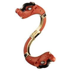 David Webb Coral Chimera Bracelet